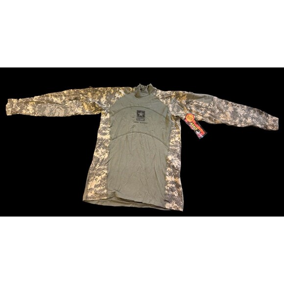 Massif Tactical Army Combat Shirt ACU Long Sleeve Size L Army Strong Logo LOT 2 - Picture 3 of 11